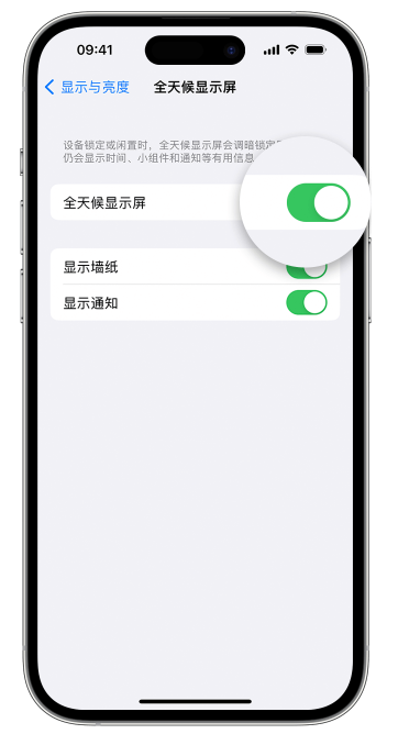 临西苹果14维修店分享如何自定义 iPhone 14 Pro 常亮显示屏 