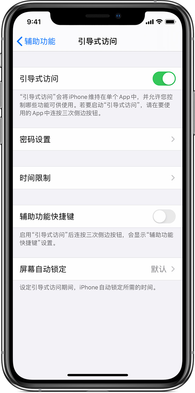 临西苹果手机维修分享如何在 iPhone 上退出引导式访问 