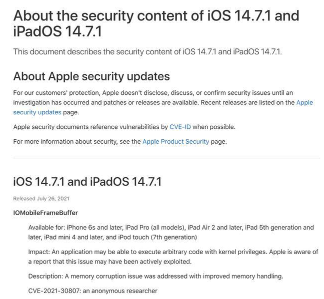 临西苹果手机维修分享iOS 14.7.1 正式版更新内容及升级方法 